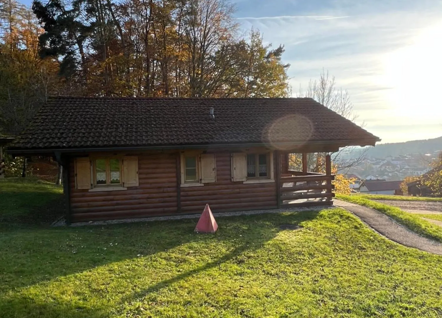 Apartment Ferienwohnung Blockhaus Holzzeit Im Bayerischen Wald Stamsried Deutschland